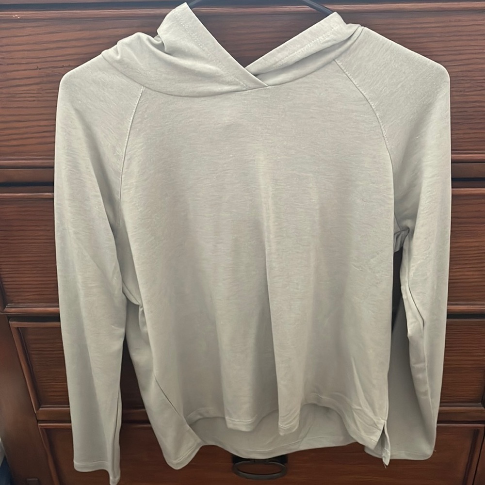 Green hoodie